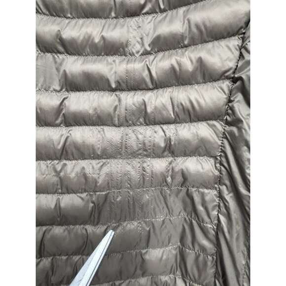 HEATKEEP Packable Down Puffer Jacket Womens XXL 2XL Taupe Tan Full Zip Coat - Picture 7 of 12
